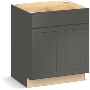 RELIABILT Parkstone II Base Cabinet, Slate Stained, 30" W, 2 Doors 2 Drawers, Fully Assembled - 641055 | Lowe's Pro Supply